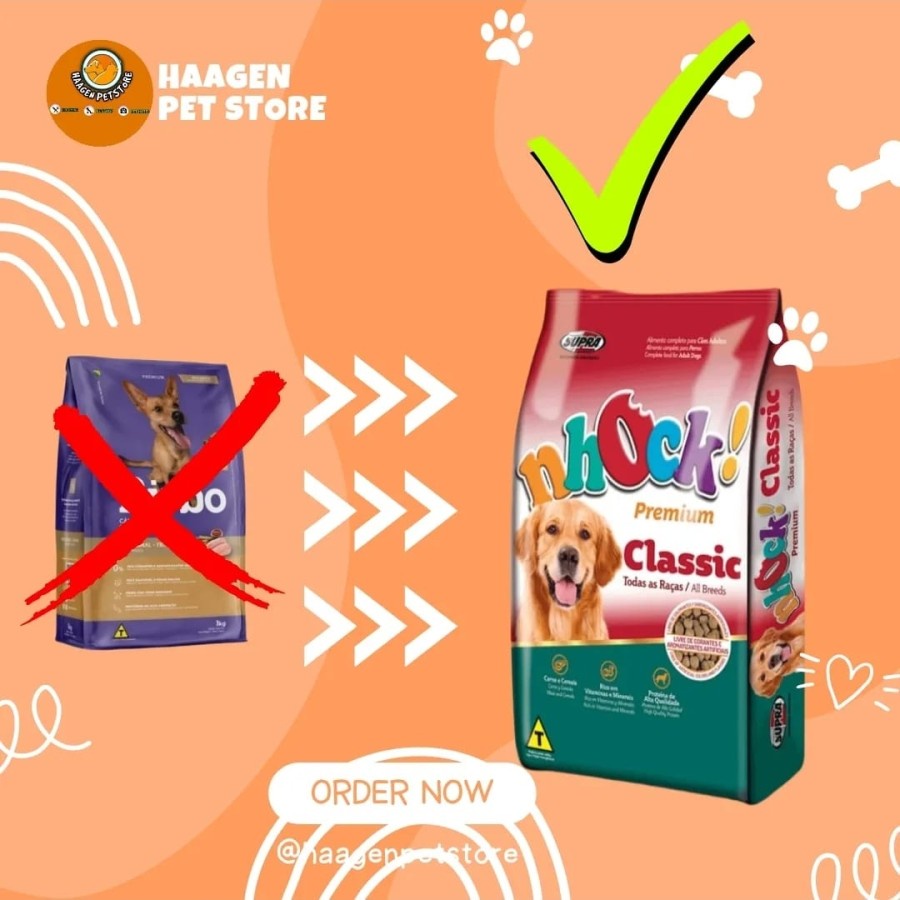 dogfood NHOCK premium 20kg khusus EXSPEDISI - 20kg