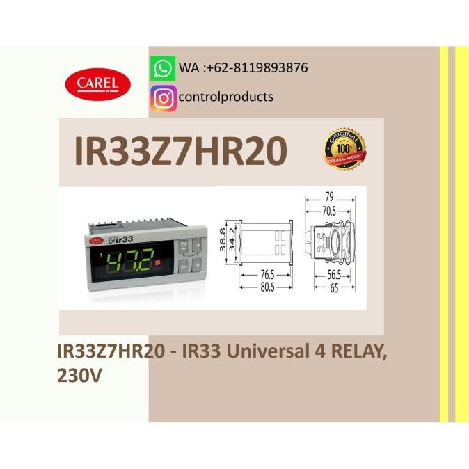 Thermostat Ir33Z7Hr20 4 Relay, 230V Carel