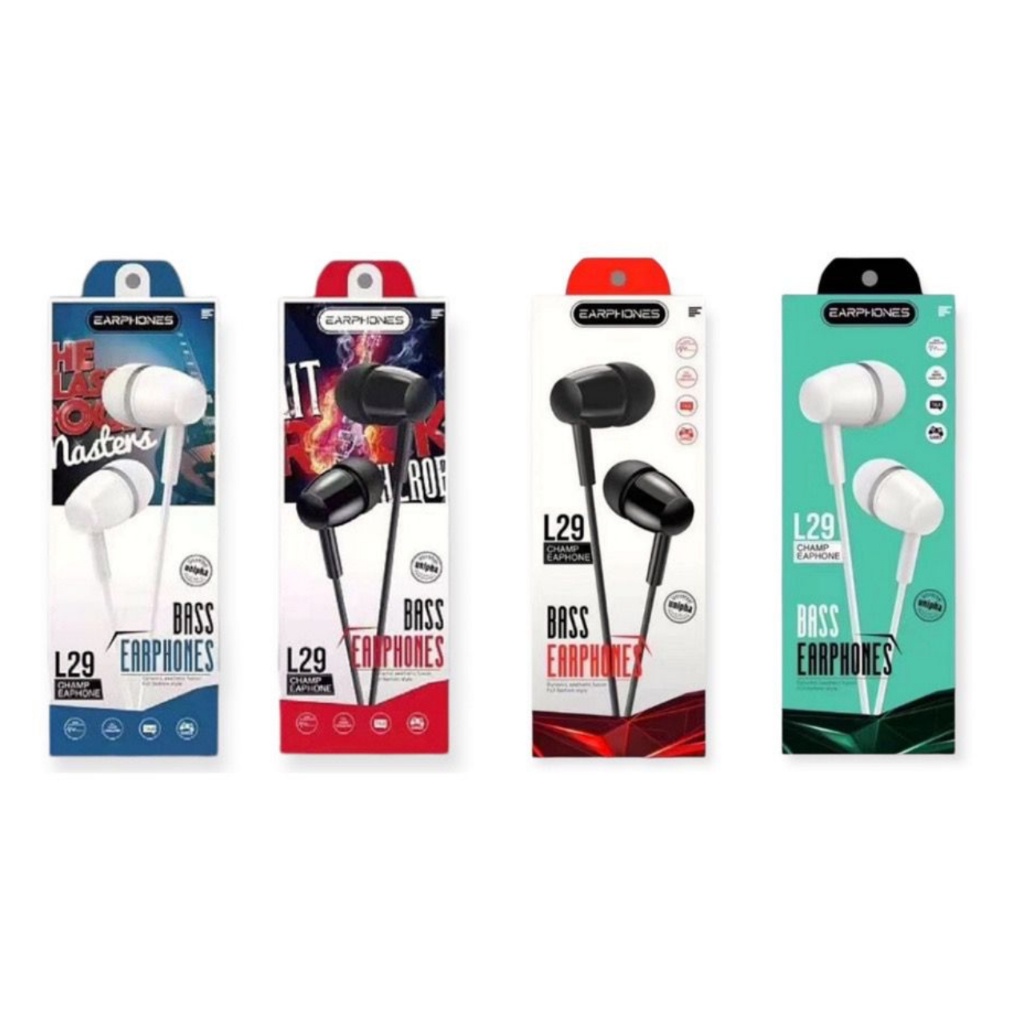 HEADSET HF EXTRA BASS L29 / STEREO EARPHONE / HEADSET L29
