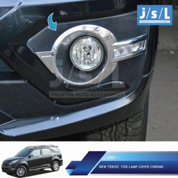 New Rush Terios Fog Lamp Cover Chrome / Aksesoris Rush Terios star