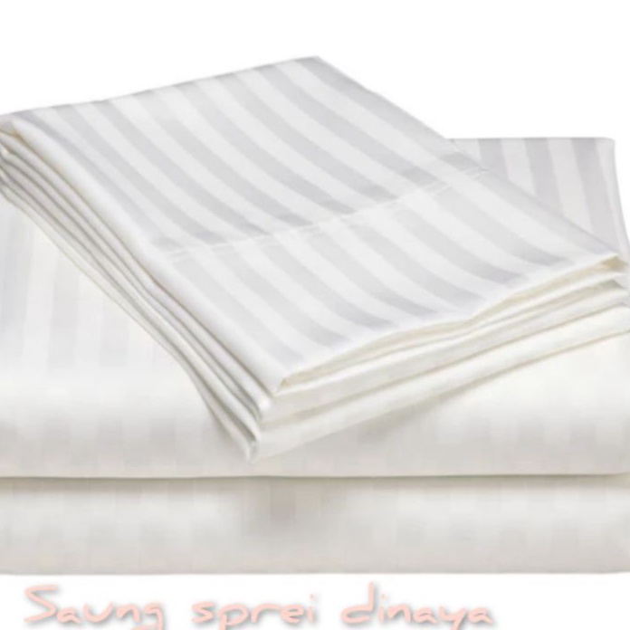 Baru SPREI HOTEL SPREI ONLY | SPREI SAJA TANPA SARUNG BANTAL | SPREI SALUR PUTIH GARIS PUTIH | KATUN