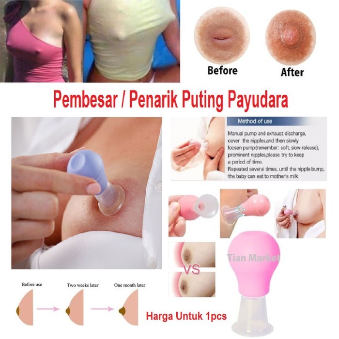Terlaris 100% Baru Pembesar Penarik Puting Payudara Nipple Puller Menyusui