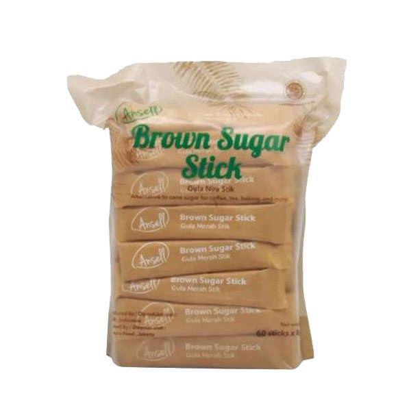 

ANSELL BROWN SUGAR STICK 60 PCS X 8 GR - GULA