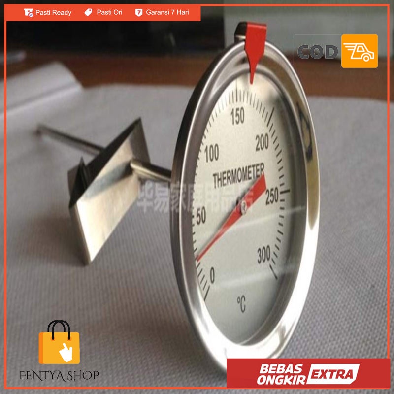 Thermometer minyak panas/ dial thermometer 300 oC