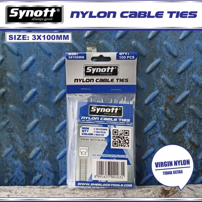 

Kabel Tis 100 Mm X 3 Mm Cable Ties Putih Isi 100Pcs