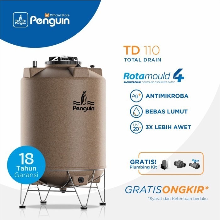 Bestseller Toren / Tandon Air Penguin Td 110 Anti Lumut Garansi Resmi 18 Tahun