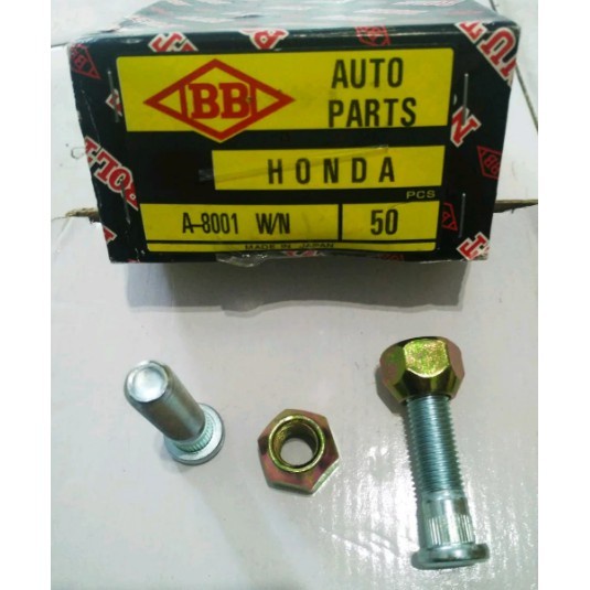 Best Seller Baut Roda +Mur Honda Jazz Mobilio Brio