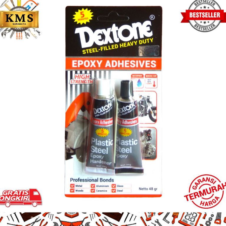 

Terlaris Dextone 5 Menit 48gr ( Lem Epoxy Besi Keramik Kaca Kayu Serbaguna )