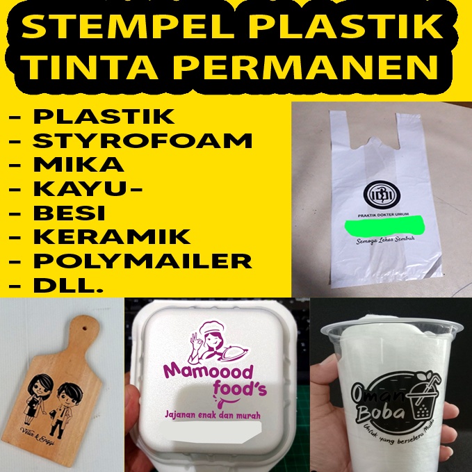 

Termurah Stempel Plastik / Sterofoam Permanen Tidak Luntur