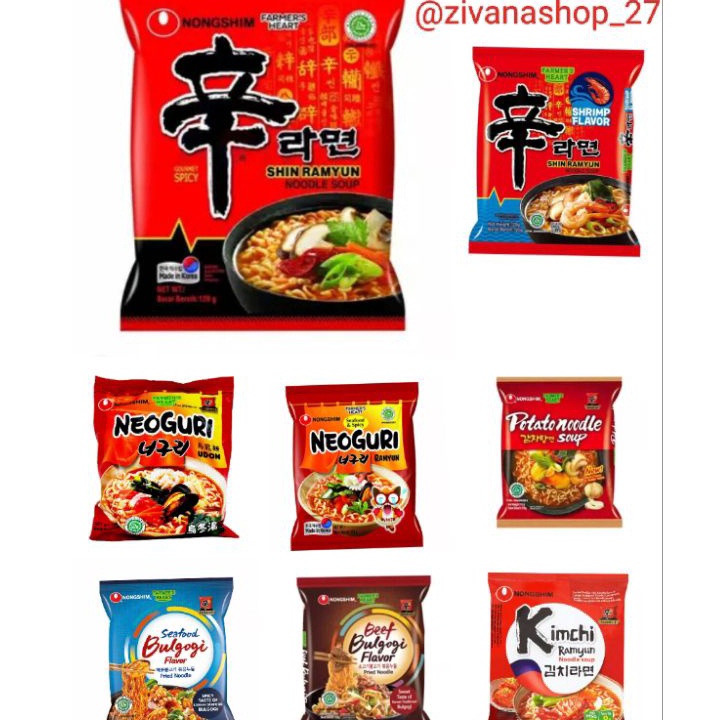 

Jual Promo Nongshim Shin Ramyun 120 gram exp Oktober Ready stock