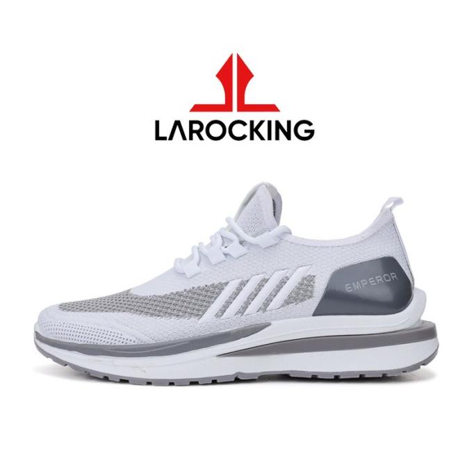 Larocking - Emperor Putih Abu | Sepatu Sneakers Running Gym Shoes