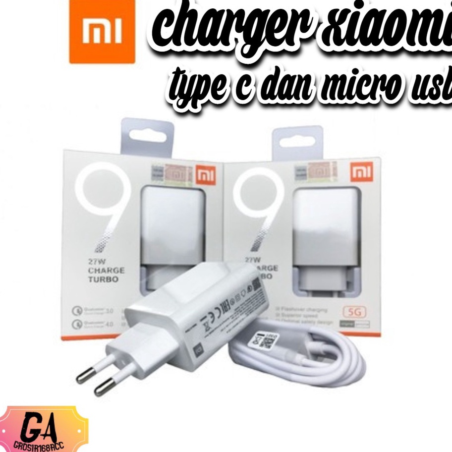 AIF057 Charger Turbo XIAOMI MI 9 27W Micro / Type C Fast Charging Charger |||