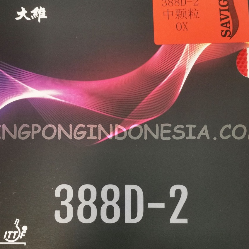 (Q-O◆❤W> Dawei 388 D-2 OX - Karet Bintik Bertahan Panjang Long Pips 388D 388D2 D2- berrkualitas.