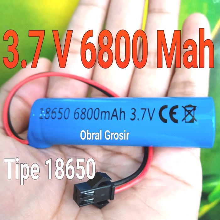 Batre Mobil RC 3.7Volt 3,7v Baterai Mobil Remot Tunggal 18650