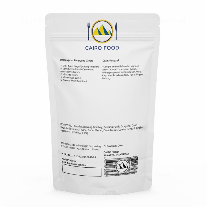 

Bumbu Creole Khas Louisiana Amerika 100Gram Kreol Creole Seasoning