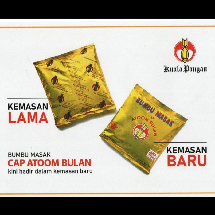 

Bumbu Masak Cap Atoom Bulan / Atom Bulan Dus 500Gr X 14 Bungkus