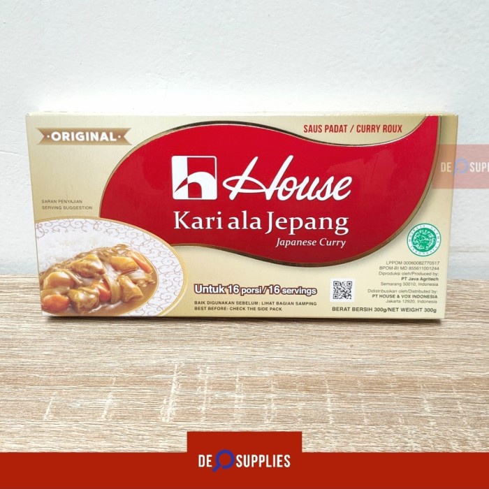 

House Kari Ala Jepang 300Gr (16Porsi) - Saus Padat Kari Curry Roux