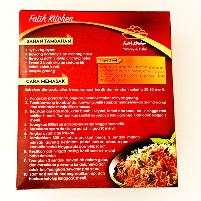 

Nasi Briyani Dari Merhan Spices - Mix Basmati Rice (Biryani)