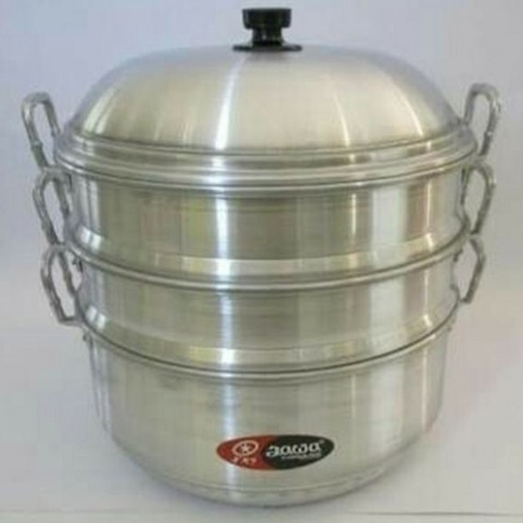 

PANCI KUKUS/LANGSENG / KLAKAT JAWA 33 CM SUSUN 3 ALUMINIUM MASPION