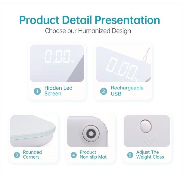 Terlaris Bomidi Body Fat Smart Scale 2 Timbangan Berat Badan Digital With App