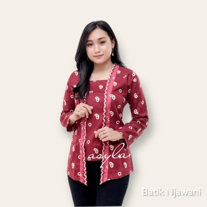 Kebaya Batik Jumputan Kutubaru Wanita Kebaya Jumputan