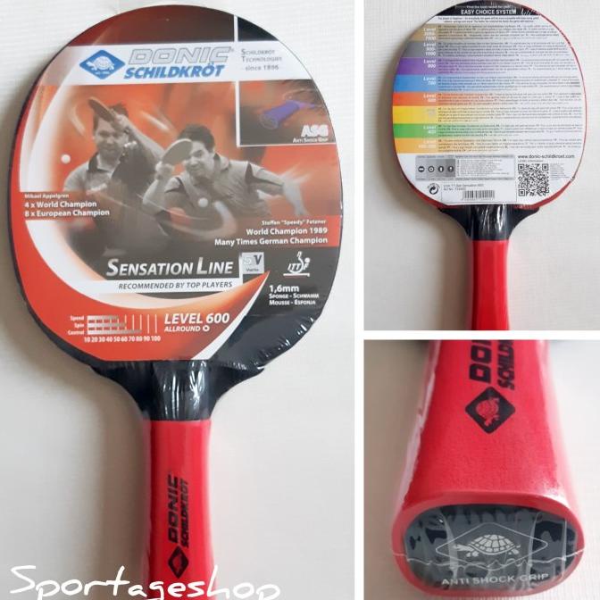 Ready Bet Bat Pingpong Tenis Meja Donic Sensati Level 600 Original Stok Terbatas