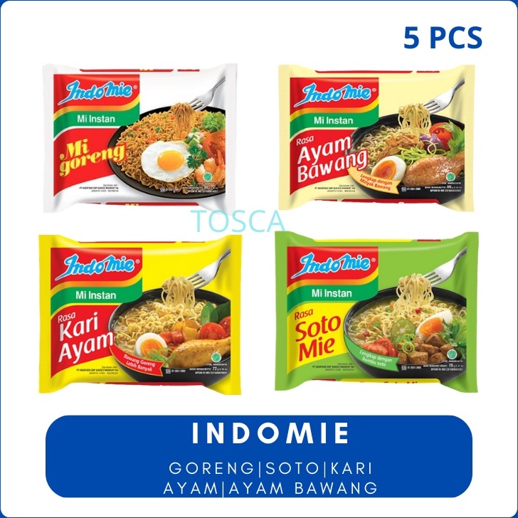 

MURRRMERRR Indomie Goreng | Indomie soto | Indomie Kari Ayam (5 Pcs)
