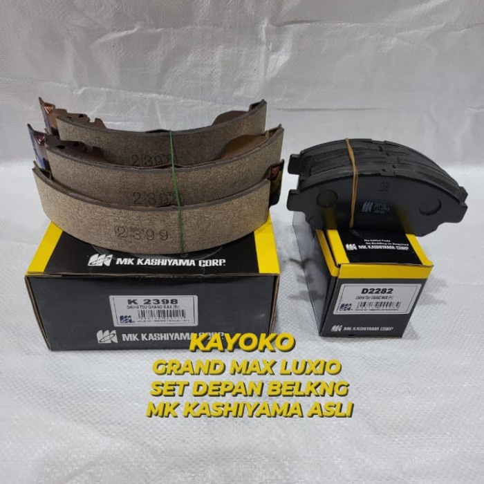 KAMPAS REM DEPAN BELAKANG GRAND MAX LUXIO MK KASHIYAMA K2398 D2282 terbaik