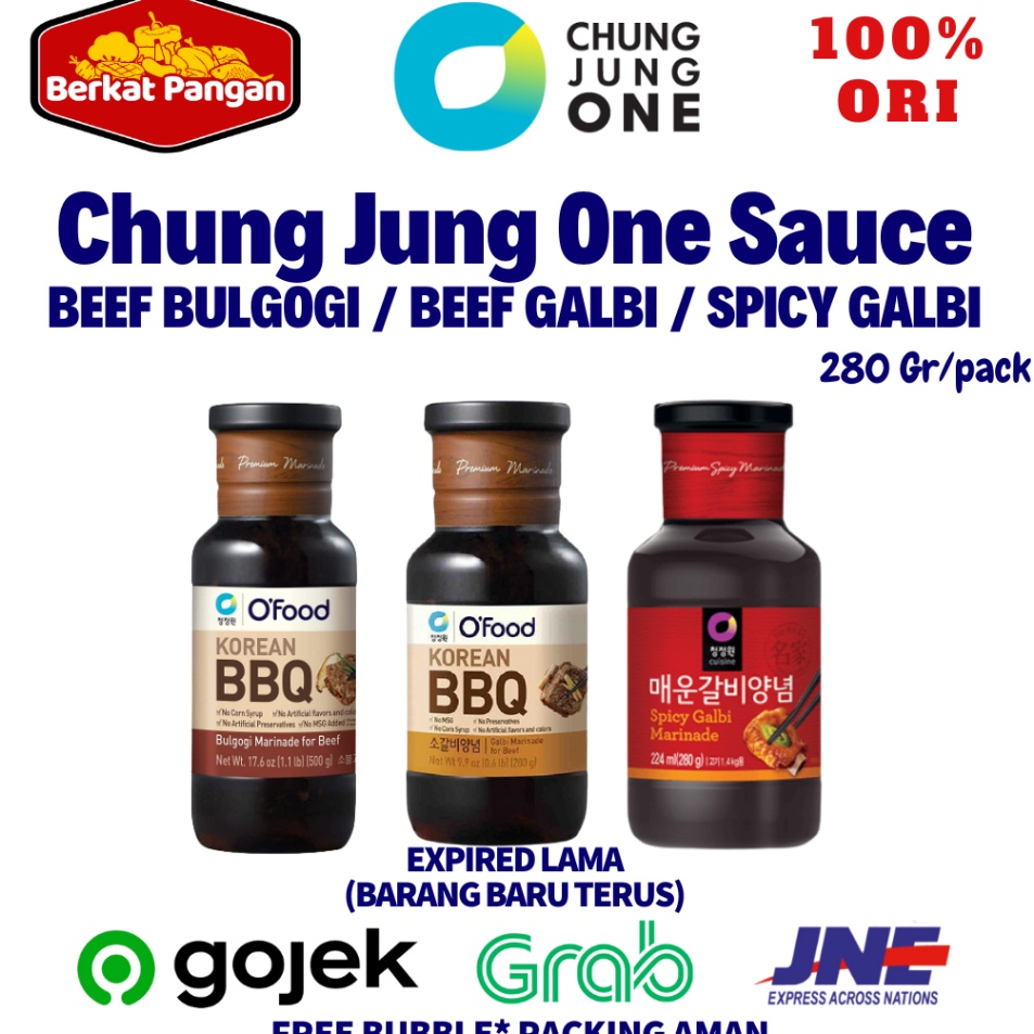 

Grosir Chung Jung One - Beef Bulgogi Marinade / Beef Galbi Marinade / Spicy Galbi Marinade Sauce 280gr