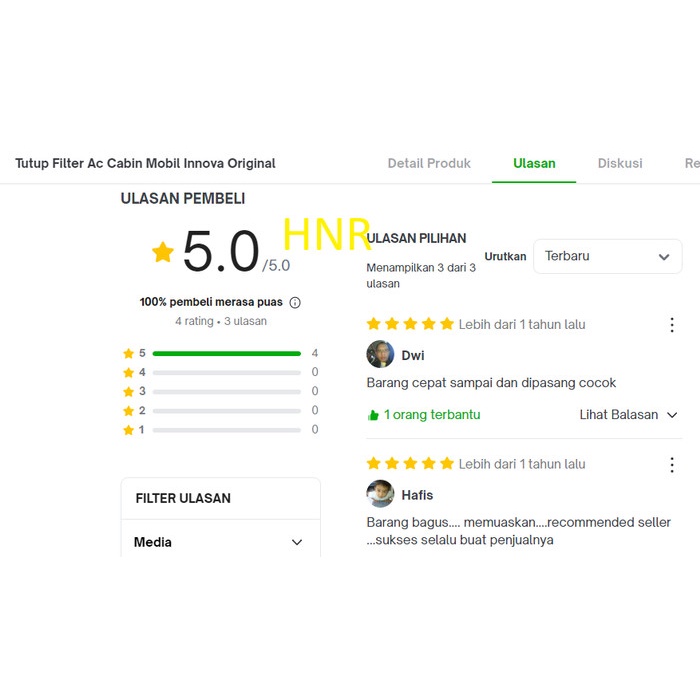 Tutup Filter Ac Cabin Mobil Innova Original terpopuler