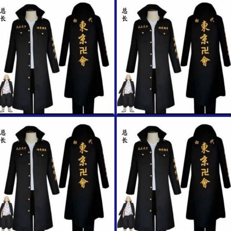 Terbaru JAKET JUBAH SWEATER KERAH KANCING PRIA-WANITA WIBU ANIME TOUMAN TOKYO REVENGERS MIKEY DRAKEN