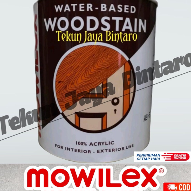 ↑❂❉ Mowilex Woodstain Water-Based / Cat Kayu / Kg Readystock