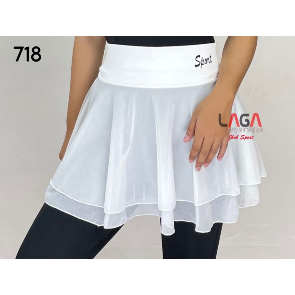 Ready Dpl LAGA Luaran Rok Bahan Tile Jaring/Rok Tanpa Dalaman Celana/Rok Tennis/Sport Mini Skirt/Rok