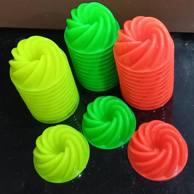$+$+$+$+] Cetakan Puding Twister Mini Cetakan Bolu Kukus Kue Talam Cetakan Jelly