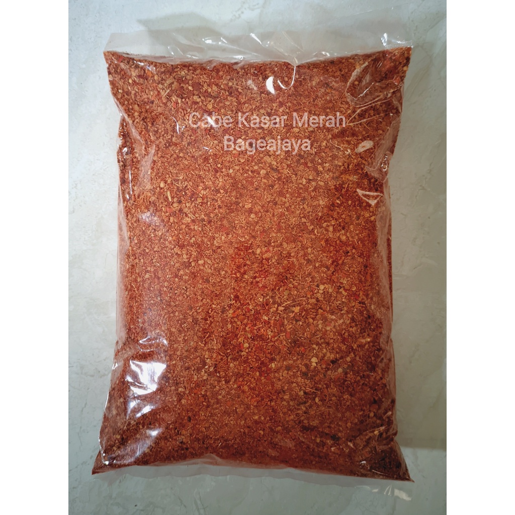 

Cabe Kering Bubuk Kasar Untuk Chili Oil Sambal Basreng 1 Kg