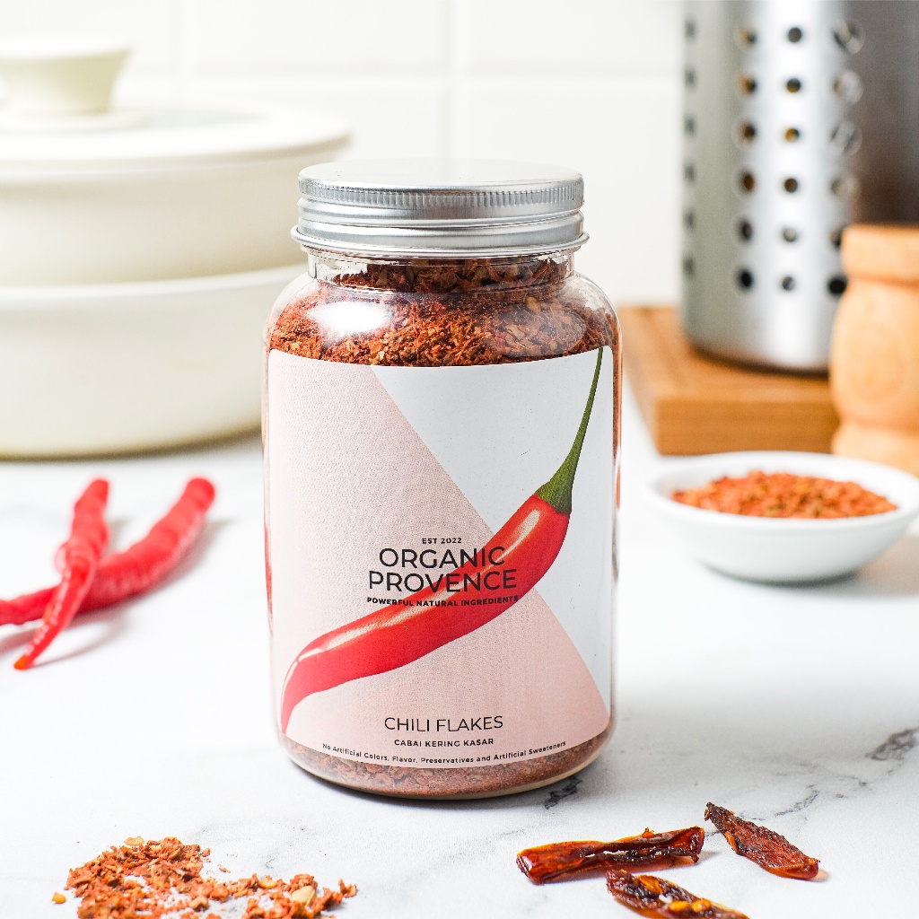 

Cabe Cabai Kering Kasar Organic Provence - Chilli Flakes Organik - Big Size 100Gr