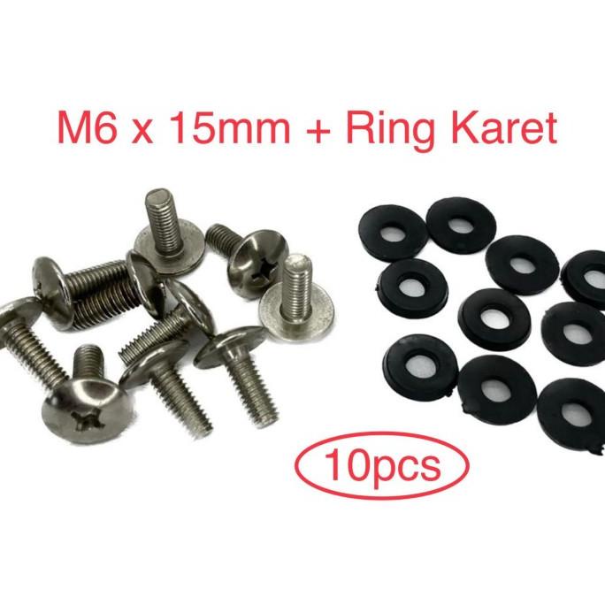 Baut Body M6 X 15Mm | Mini Gp - Mini Trail - Honda - Universal - 10Pcs Original