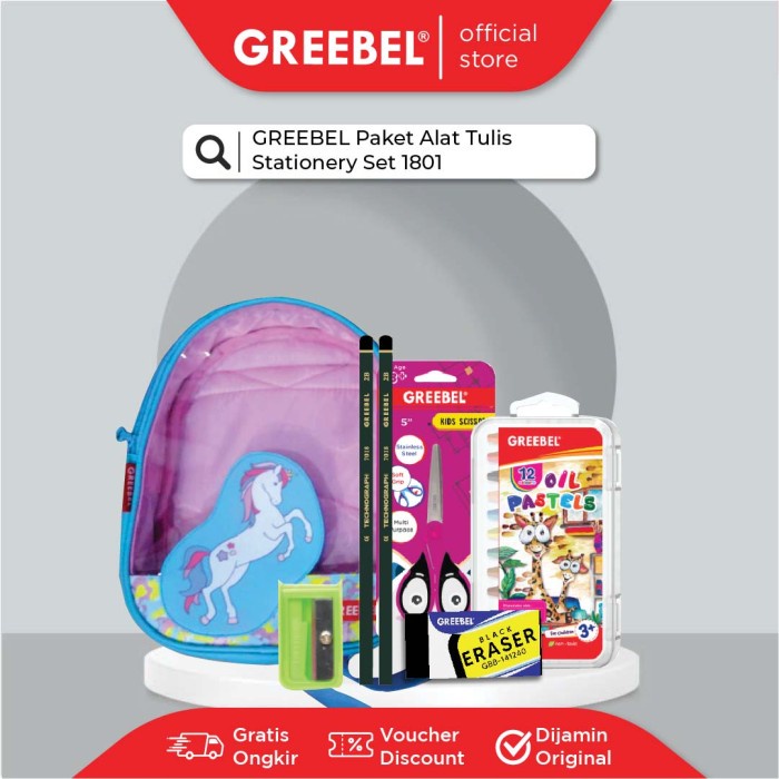 

GREEBEL PAKET ALAT TULIS SET 1801/STATIONARY/STATIONERY SET