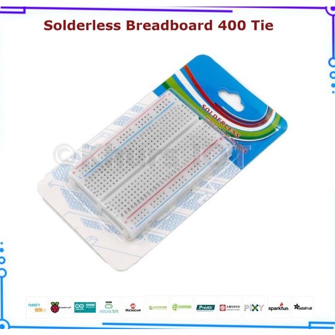 Breadboard 400 Tie Points 400 Titik Project Board Kecil