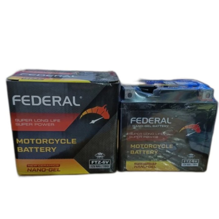 FEDERAL FTZ6S Aki Kering Motor Vario 125/150/Beat ISS/Idling Stop/CBR terbaik