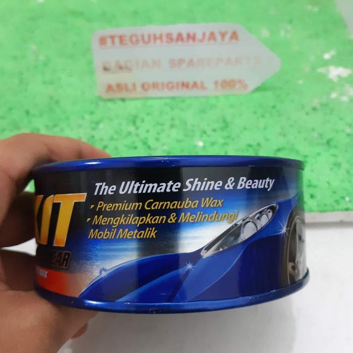 Kit kaleng biru Paste Wax Metallic Car terlaris