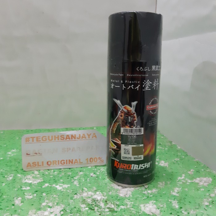 Cat Semprot / Pylox Samurai Paint 106 Light Grey / Abu-Abu Muda 400 ML terlaris