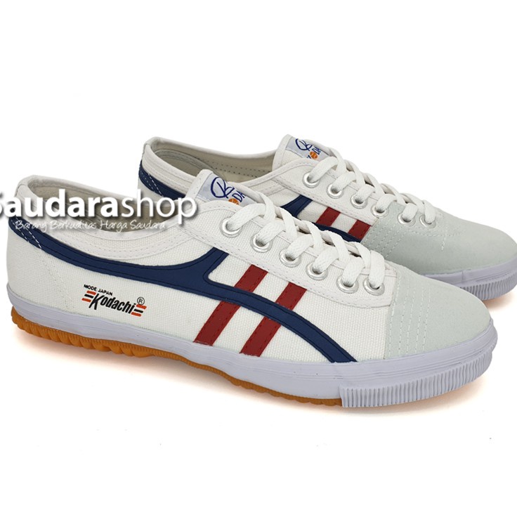 HO Sepatu Kodachi 8172 Putih lis Navy Merah / Sepatu Kodachi 8172 Classic / Sepatu Kodachi ⁑ (Paling