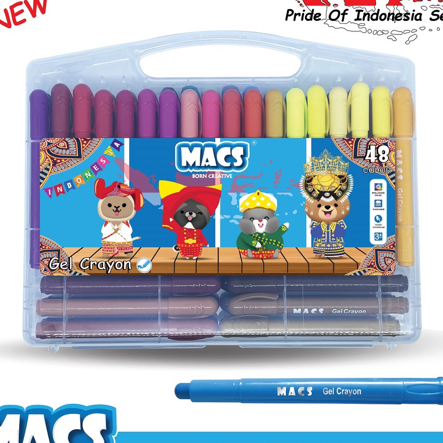 

(TS➛.5➸] MACS Gel Crayon 48 Warna Colorsviiral.!!