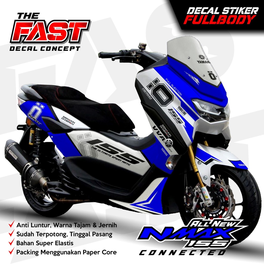 (ANTILUNTUR) COD Decal Sticker Yamaha Nmax 155 New Fullbody Ohlins Racing Decal stiker nmax new / st