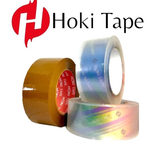 

[PI☆.0❦) Lakban 45mm x 200yard Super Clear - Coklat HOKI TAPE__028pasti.dikirim..!