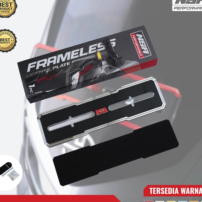 (D♫A☎/L] FRAMELESS PLATE MOTOR UNIVERSAL 1PCS DUDUKAN PLAT NOMOR MOTOR VARIO BEAT SCOOPY NMAX AEROX 