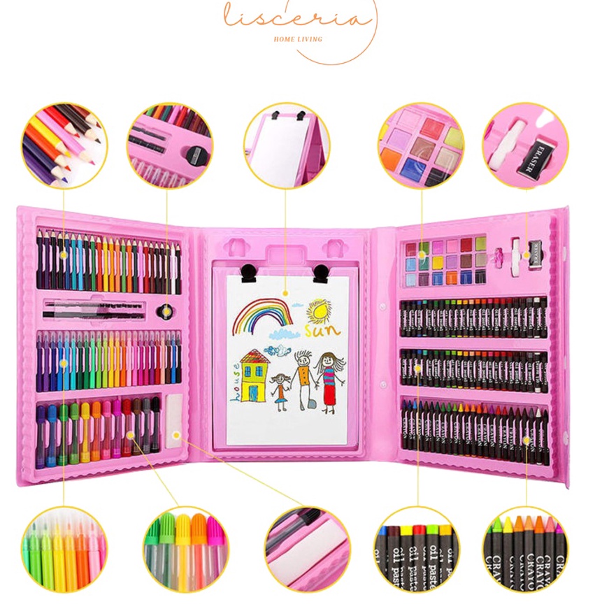 

(GJ♡.J➤) [ LSC ] Crayon Pensil Warna Art Set Pensil Warna Crayon ( 208 )banyak diiminati.!!