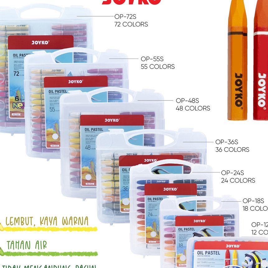 

(KK❦.9✯] Crayon Krayon Minyak Oil Pastel Joykopaling.lariis..