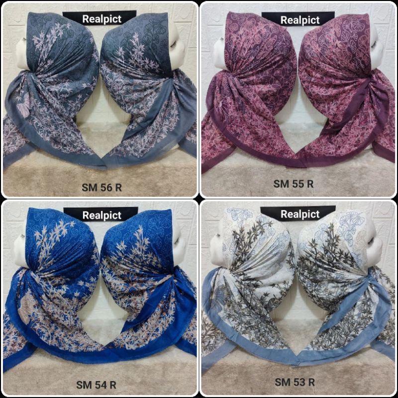 Jilbab voal motif lasercut hijab motif premium (harga grosir)